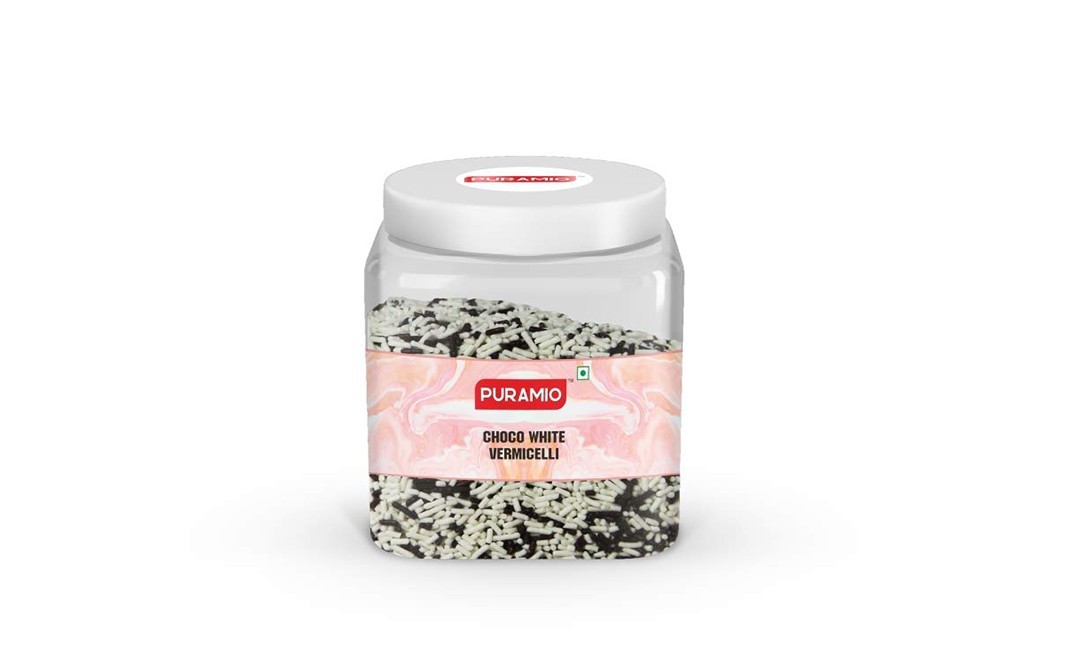 Puramio Choco White Vermicelli    Plastic Jar  300 grams